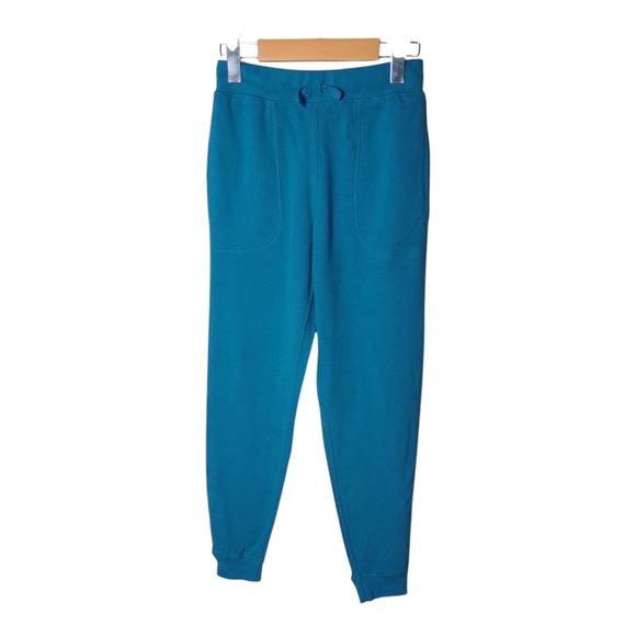 Hanna Andersson Waffle Knit Joggers Tapestry Blue Size 10 (140cm) - Picture 1 of 9